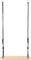 small foot Tabla XL Black Line, Columpio Extra Ancho para niños y Adultos, a Partir de 3 años, 12407, Color Negro Naturaleza, Belastbarkeit bis zu 100 kg