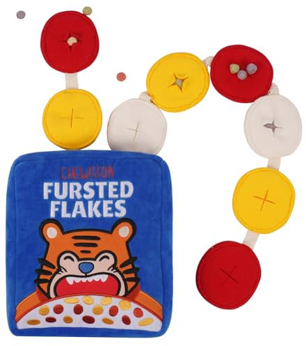 CHEWFFON Interaktives Hundespielzeug, Bereicherung Schnüffel-Knister-Leckerli-Puzzle-Spielzeug Gegen Langeweile und zur Mentalen Stimulation, Haltbares Nasenarbeit-Cerealien-Hundespielzeug