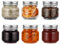 LIMILI Glass Jars with Lids, 6 Pack 250ml/ 8 oz Multipurpose Mason Jars with Lids, Food Storage for Overnight Oats, Jam, Salad, Sauce, Chutney