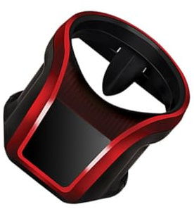 GARVALON Multifunctional Car Air Conditioner Cup Holder Phone Mount Elastic Easy Install Sturdy Material Red