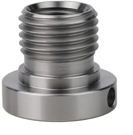 Adaptateur de mandrin de tour à bois 33 mm à 18 mm pour tour de travail du bois, accessoires de tour à bois, adaptateur de broche fileté (33 mm à 25 mm)