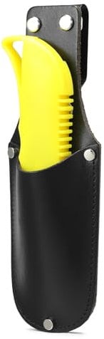 quipuda Echtleder Messertasche für Gürtel Cuttermesser Tasche (Schwarz)