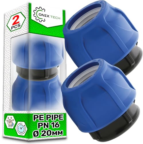 2 Polipropilene PP Tappo Ø20mm PN16 bar per Tubo Polietilene PE - ONIX TECH
