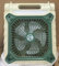 Ventilatore solare da campeggio con lanterna – Ventilatore ricaricabile a batteria, 35 ore di durata massima, 3 velocità, timer