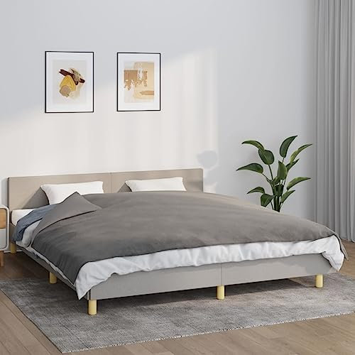 LLEZKBR Furniture Select Gewichtsdecke mit Bezug grau 155x220 cm 11kg Stoff
