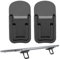YAPKOLV 1 Pair Mini Laptop Stands, Foldable Invisible Laptop Holder, Adjustable Notebook Stand, Non-Slip Silicone Underlay, Compatible with All Laptops/MacBook/Notebook/Keyboard (Black-B)