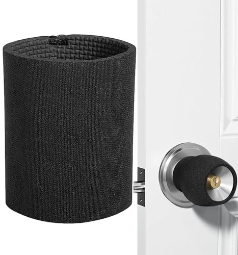 Manicotto per maniglia della porta antiscottatura, copertura impermeabile antigelo, copertura rotonda in gomma per maniglia della porta, resistente al calore, antistatica, per sale da pranzo, sale