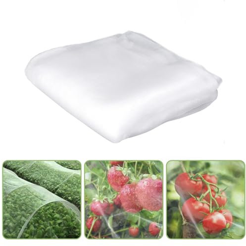 LMSHOWOWO 2m x 5m Garden Netting Mesh, Garden Insect Netting, Anti Bird Butterfly Netting, Fine Mesh Insect Protection Net for Plant Vegetables Brassica Flowers Fruit Trees Strawberry Greenhouse Crops