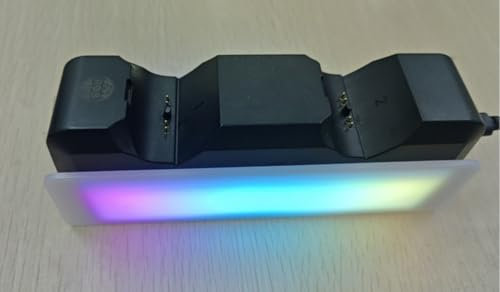 Stazione di ricarica per controller PS5 con indicatore LED, compatibile con DualSense & Edge, protezione da sovraccarico controller PS5, supporto dock con supporto per console di gioco