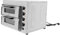 Forno elettrico per pizza da 3000 W, a doppia camera, intervallo di temperatura 50-350 ℃, capacità di ogni livello 20 l, timer (1-60 minuti) per cuocere dolci, arrosti, pizze italiane, ecc