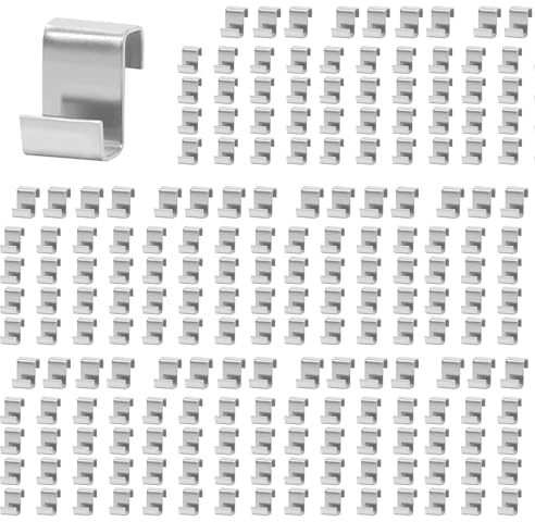 Lot de 200 clips en verre de serre adaptés pour la maison, le jardin, les réparations de verre de serre. Les clips en Z sont fabriqués en acier inoxydable. Ce sera votre choix d'accessoires de serre