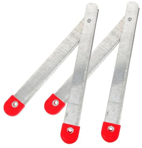 Schwerlast Trittleitergelenk für Klappbare Leiter, 2 Satz Silber | Galvanisiertes Aluminium, Ersatzteil für Trittleitern, Einfache Montage und Schneller Austausch