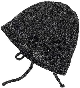 YiQinzcxg Häkelrandloser Für Frauen Handgefertigte Blumenhut Schöne Huschkuräle Pullover Strickhut Spring Kopfschmuck