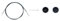 Lykke 0841275128347 Seil für Nadelspitzen, acryl, schwarz, Black Cord for 47 (120cm) length with 5 IC tip