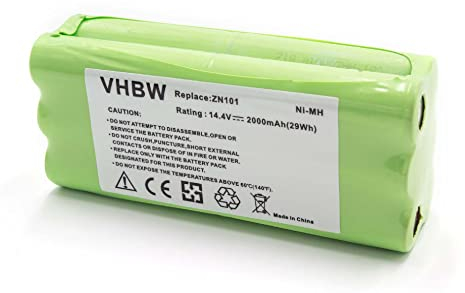 vhbw Akku kompatibel mit Dirt Devil Fusion M611, Libero, M606, M606-1, M606-2, M606-3, M606-4, M607, M607 Spider Staubsauger (2000 mAh, 14,4 V, NiMH)