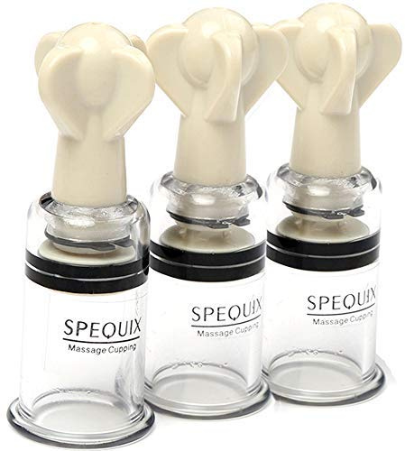 SPEQUIX Dreh-Saugnapf Massage Schröpfen Körper Massage Cups für Körper Entspannung Rückenschmerzen Brustwarzen Sauger Pumpe Brustwarzenkorrektur Brustwarzenvergrößerung Brustpumpe