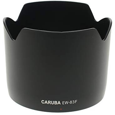 Caruba EW-83F Objektivdeckel (Petal, Canon EF 24-70 mm f/2.8L USM, Schwarz)