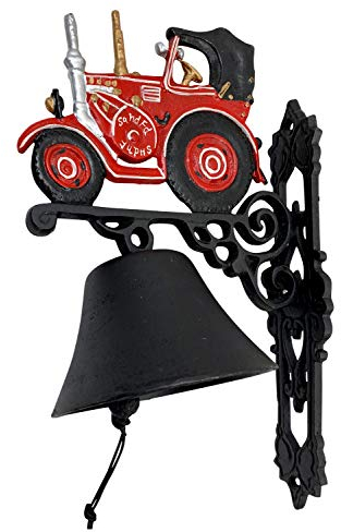 Wandglocke Türglocke Glocke Gusseisen Traktor Dekoration Eisen Antik-Stil 36cm