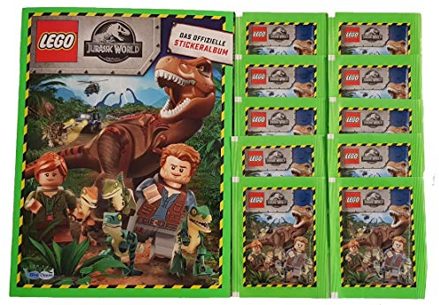 Blue Ocean Jurassic World Lego Sticker Serie 2019 Leeralbum + 10 Stickertüten