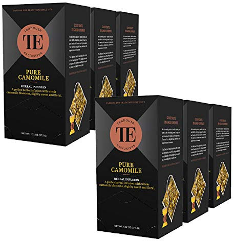 Teahouse Exclusives Luxury Tea Bag Pure Camomile, 37.9 g / 6er Pack
