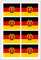 Generisch 8 Stück Aufkleber DDR Flaggen Set Ostdeutschland Ossi | Sticker Autoaufkleber