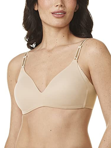 Warner's Women's Blissful Benefits No Side Effects Smoothing Wirefree Bra, Butterscotch, 38D