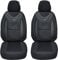 BREMER SITZBEZÜGE Maß Auto Schonbezüge kompatibel mit VW Golf 5 Fahrer & Beifahrer Set ab 2003-2009 / Auto Sitzbezüge Schonbezug Set Autositzbezüge 2er Pack in Schwarz (G102)