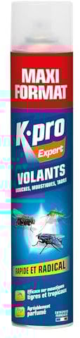 K.PRO 3189 Aerosol anti volants 500ml - Effet choc et puissant : détruit tous les insectes volants rapidement