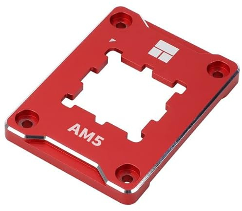 Thermalright Marco de contacto de CPU Hebilla antiflexión para AM5 Secure Frame Kit Rojo (75 mm, CPU Cooler Retention Bracket AMD AM5, Refrigerador de CPU, Ordenador de escritorio)