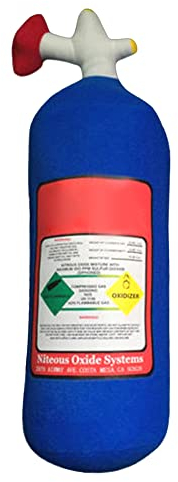 Benkeg NOS Lachgas Flasche Kissen Auto Dekor Rückenlehne Kissen Kreative Plüsch Kissen