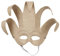 Décopatch AC902C - Träger venezianisch Maske 29x10cm, einfach zum Verzieren, Kartonbraun, 1 Stück