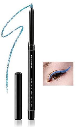 Boobeen Gel Eyeliner Pencil, farbiger, wasserfester Gel Eyeliner, hochpigmentierte, wischfeste Formel, glatter Auftrag