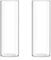 Fixwal Lot de 2 vases cylindriques en Verre Transparent pour centres de Table, 30,5 x 10,2 cm de Haut, bougeoir en Verre pour étagère de Table, décorations de Mariage, Vase Floral pour Fleurs et
