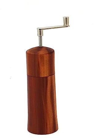 Holzwerk Premium Muskatmühle aus massivem Zwetschgenholz - Schweizer Schneidewerk - Muskatreibe - Gewürzmühle - Muskatnuss Mühle - Unikat - Made in Germany