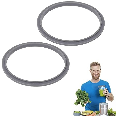 2pcs Blender Seal Rings,Blender Gaskets with Lip,Silicone Seal Rings,Gaskets Rubber,Compatible with 32OZ 24OZ 18OZ Cups