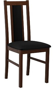 Mirjan24 Esszimmerstuhl Bednir XIV, Wohnzimmerstuhl, B:43 x H:94 x T:46 cm, Rahmen aus Buchenholz, Sessel, Stuhl für Arbeitszimmer, Esszimmer, Küchenstuhl Holz (Nuss/Kronos 07)