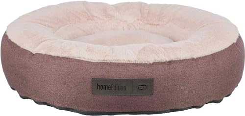 TRIXIE Hundebett Felicia rund ø 60 cm in Beere- weiches Hundekissen mit Silikon-Füllung - Hundekorb für mittelgroße Hunde - rutschfest und waschbar - 37883
