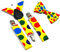 Sharplace Verstellbares Hosenträger-Set, Punkt-Hosenträger, Fliege-Set, Cosplay, Kinder-Klammer, Fliege-Sets für Feiertage, Partys, Orchester, Tanzgruppen