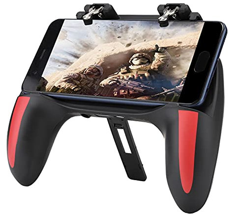 Tbest Videospiel-Zubehör, Videospiel-Zubehör, Gaming-Zubehör, Handy-Game-Controller mit Zwei Kühlventilatoren, Wärmeableitung, Gamepad-Power-Griff