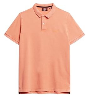 Superdry Herren Destroyed Polohemd Sonniges Korallrot L