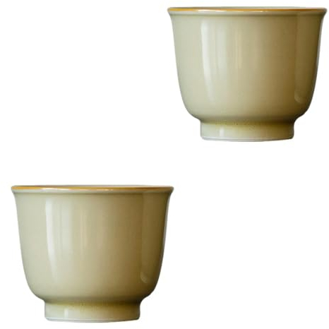 Gaiwan in Porcellana di Loto Giallo per Il tè Fiori Cinesi Zuppiera con Coperchio Set da tè per Cerimonia del tè Tazze Ciotole Chawan