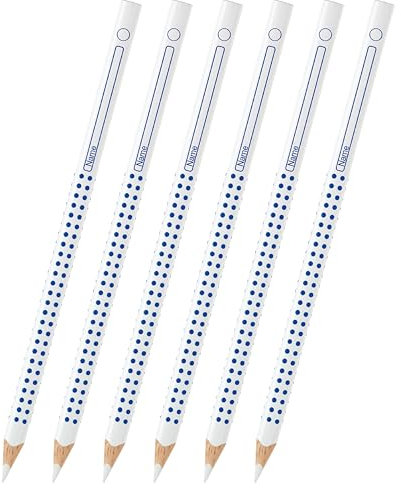 Faber-Castell 113201 - Farbstift GRIP für Heft und Whiteboard, weiß (6)