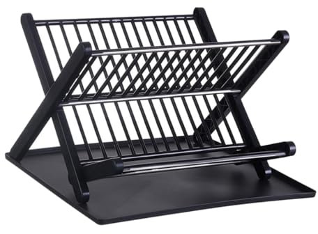 MOLUCKFU 1juego Organizador De Platos y Cuencos para Cocina Escurreplatos Bandeja De Goteo Estante De Secado Multifuncional para Encimera De Cocina