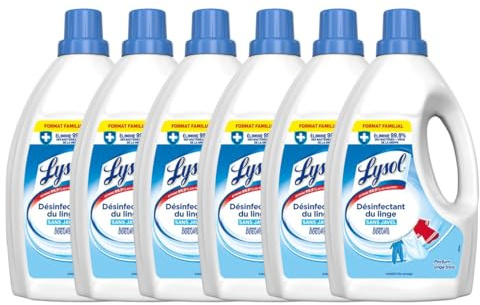 Lysol - Lot de 6 Désinfectants de linge - Linge Frais
