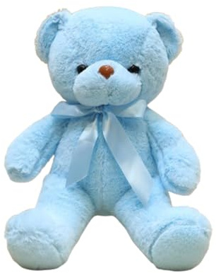champracer kuschelweicher Teddybär,Teddybär Plüschtier Kuscheltiere,Teddy Bären Klein Braunbär Süße Stofftier Spielzeug,Plüschtier Kuscheltier Stofftier Geschenk (blau,28cm)