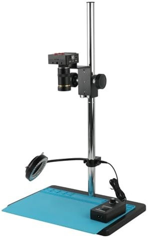 Accessori per microscopi 48MP 1080P 2K HDMI USB TF Videoregistratore Industrial Lab Saldatura Video Microscopio Fotocamera Grande Vista Alta distanza di lavoro Durata e prestazioni affidabili(8-50mm)