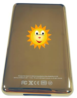 Generic Metall Back Gehäuse Cover Case Edelstahl Case Back Cover für iPod Classic Video-Gold