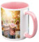 Copykrea – Taza personalizada con tu foto | Categoría AAA | Apta para microondas y lavavajillas | 350ml | Interior rosa