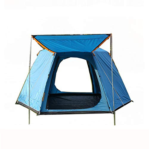 MYVVKIA Zelt Outdoor 3-4 Personen Vollautomatisch Zwei-Schlafzimmer Halle Wild 5-6-8 Personen Camping Campingbedarf Dick Regenfest Pop-Up Großes Campingzelt Kabine Strandzelt Sc