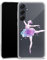DeinDesign Slim Case extra dünn kompatibel mit Samsung Galaxy A55 5G Silikon Handyhülle transparent Hülle Art Violetta Ballett